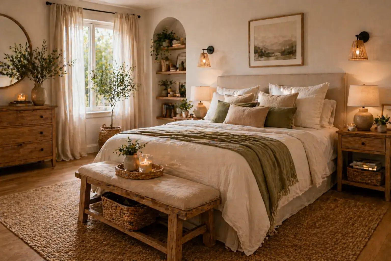 21 ideas para decorar el dormitorio principal y crear un refugio acogedor