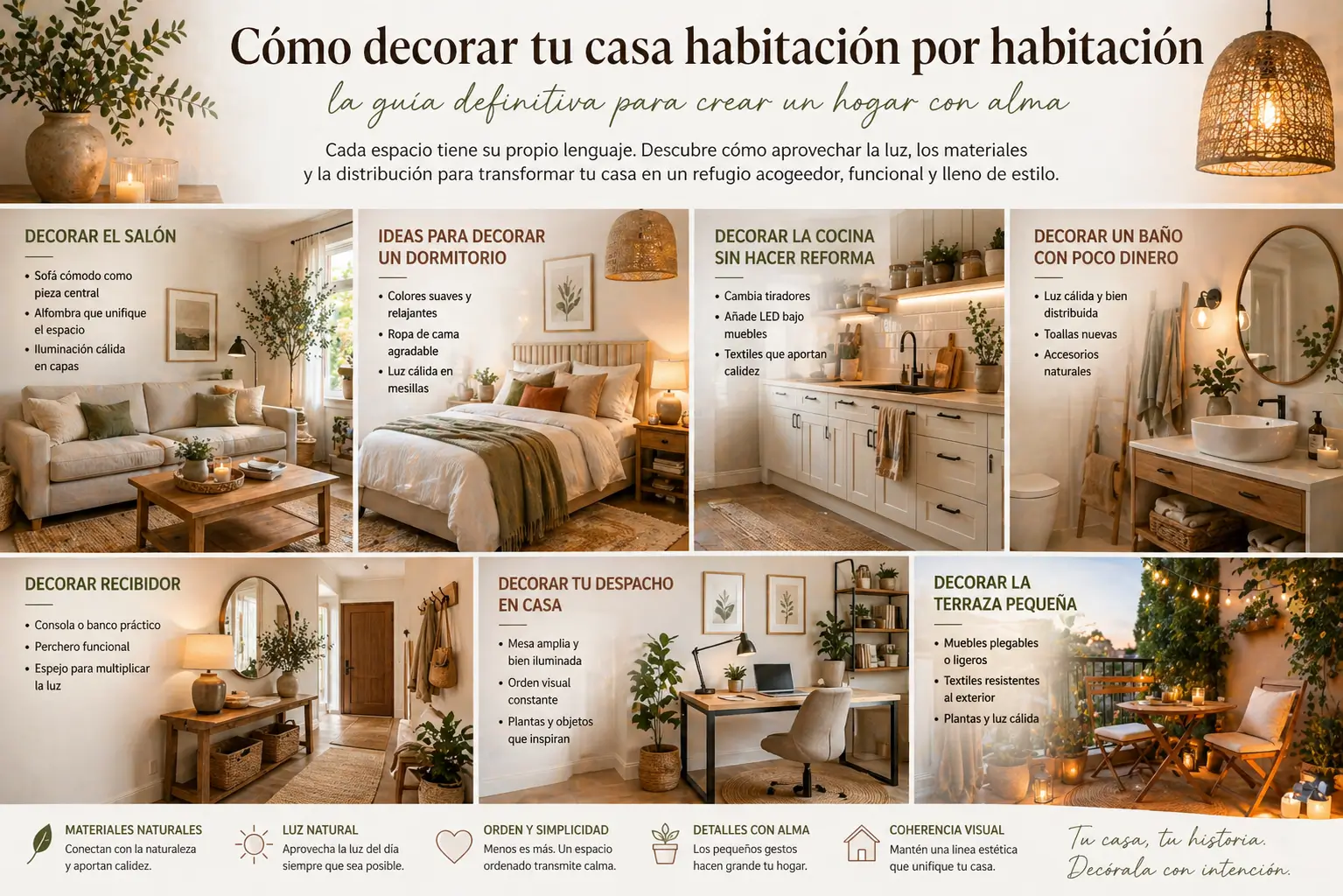 Cómo decorar tu casa habitación por habitación: la guía definitiva para crear un hogar con alma 4 Cómo decorar tu casa habitación por habitación: la guía definitiva para crear un hogar con alma
