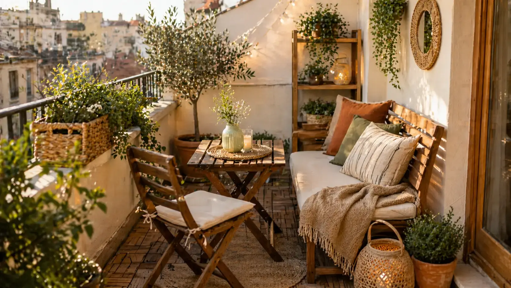 Terrazas y balcones: cómo decorar una terraza pequeña con estilo y calidez