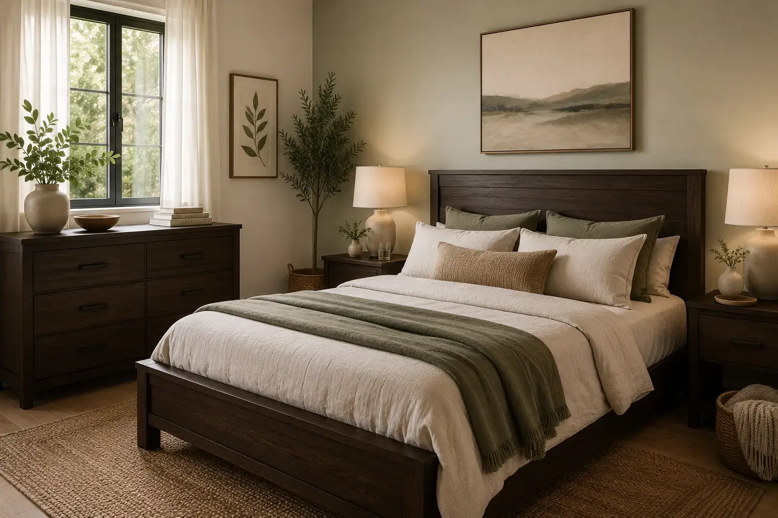 ¿Qué colores combinan con muebles de dormitorio de madera oscura? Guía para crear un ambiente cálido y luminoso 1 ¿Qué colores combinan con muebles de dormitorio de madera oscura? Guía para crear un ambiente cálido y luminoso