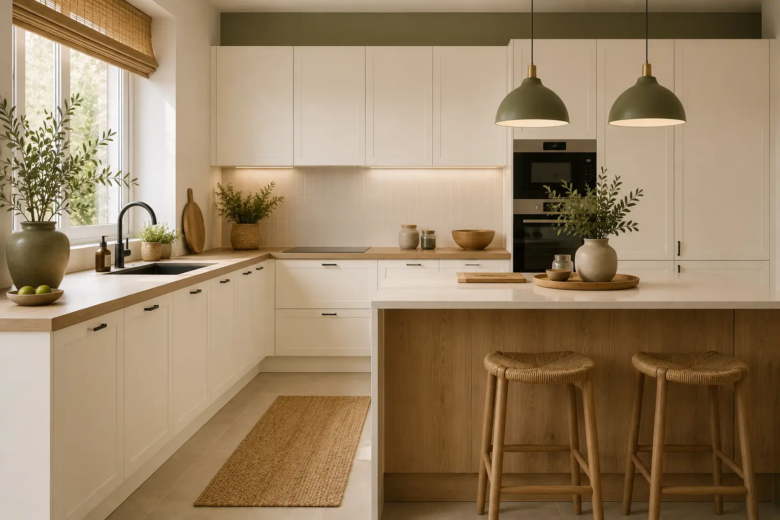 3 paletas de colores para combinar blanco roto en cocinas modernas con mucho estilo 12